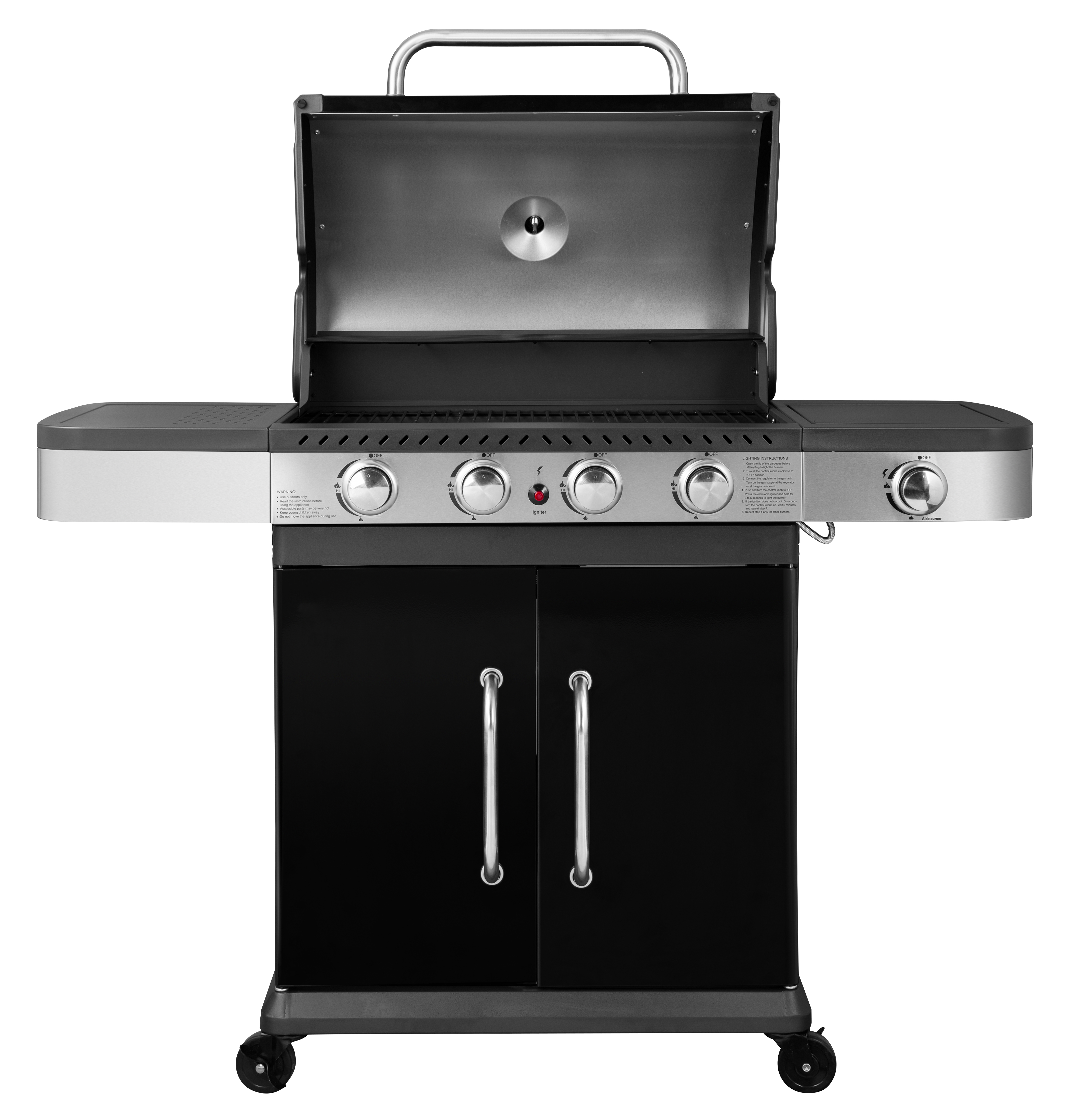 Gas Barbeque Premium with 4 Burners and a side cob Unimac - 2
