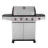 Gas Barbeque Premium INOX with 4 Burners and a side cob Unimac - 0
