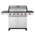 Gas Barbeque Premium INOX with 4 Burners and a side cob Unimac - 0