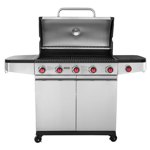 Gas Barbeque Premium INOX with 4 Burners and a side cob Unimac