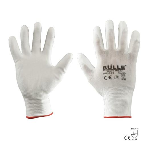 Γάντια Πολυουρεθάνης Λευκά Bulle