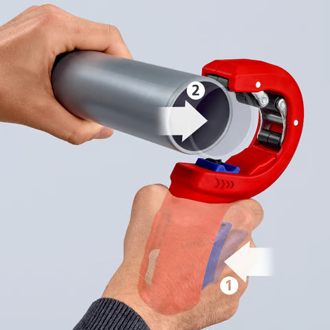 ΚΟΦΤΗΣ ΑΥΤΟΜΑΤΟΣ ΠΛΑΣΤΙΚΗΣ ΣΩΛΗΝΑΣ ΑΠΟΧΕΤΕΥΣΗΣ 32-40-50mm KNIPEX - 2