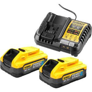 Σετ 2 Μπαταρίες 5Ah XR με Φορτιστή 18V Dewalt - 16084