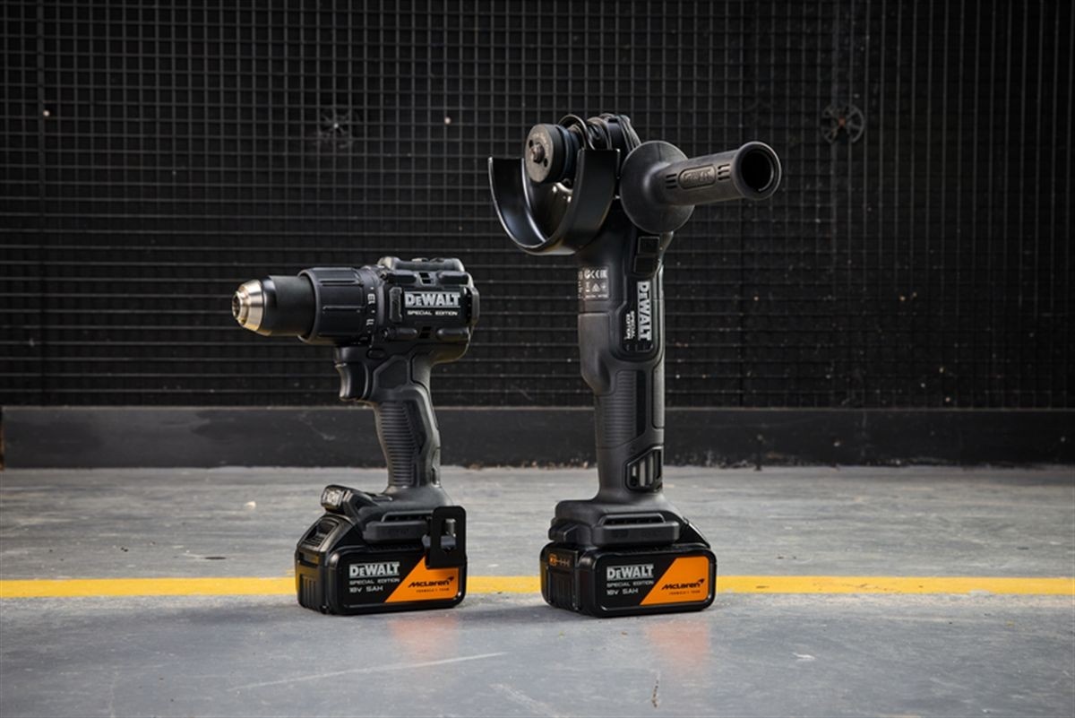 Σετ Κρουστικό Δραπανοκατσάβιδο & Γωνιακός Τροχός 125 mm Brushless McLaren XR 18V με Μπαταρίες και Φορτιστή (2x5 Ah) Dewalt - 6