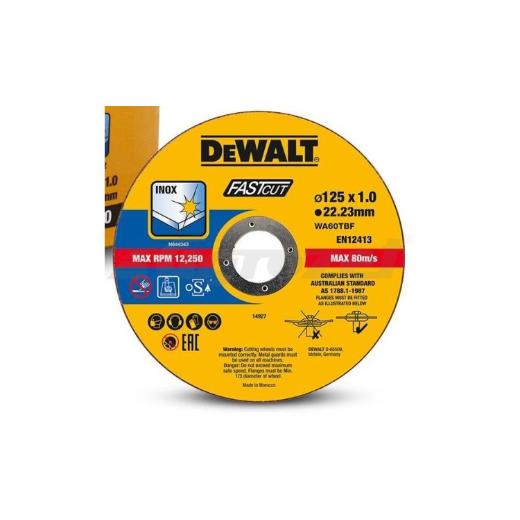 Δίσκος Κοπής Inox 125mm Dewalt