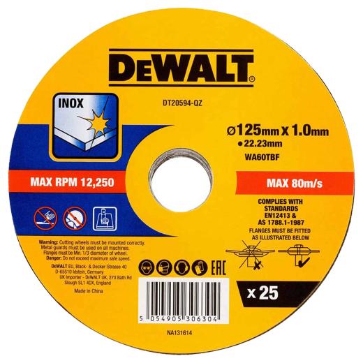 Δίσκος Κοπής 125mm Dewalt