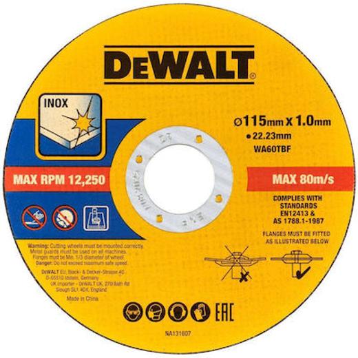 Δίσκος  115x1mm dewalt