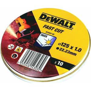 Δίσκοι Κοπής 125mm 10Τεμάχια Inox Dewalt - 16097