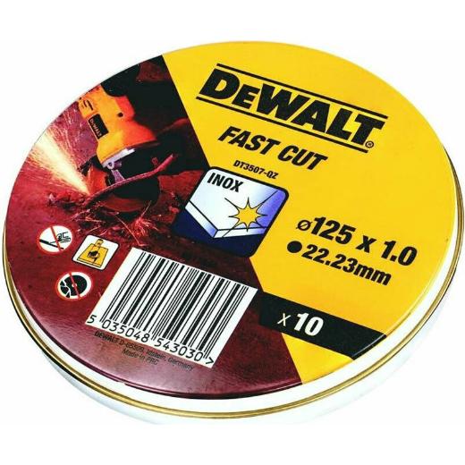 Δίσκοι Κοπής 125mm 10Τεμάχια Inox Dewalt