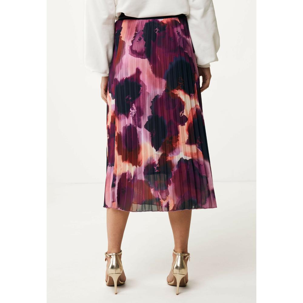 PLISSE ALLOVER PRINT WATERFLOWER SKIRT MEXX MF007401151W