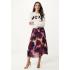 PLISSE ALLOVER PRINT WATERFLOWER SKIRT MEXX MF007401151W - 2