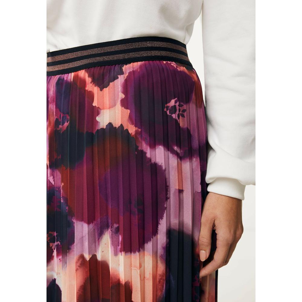 PLISSE ALLOVER PRINT WATERFLOWER SKIRT MEXX MF007401151W