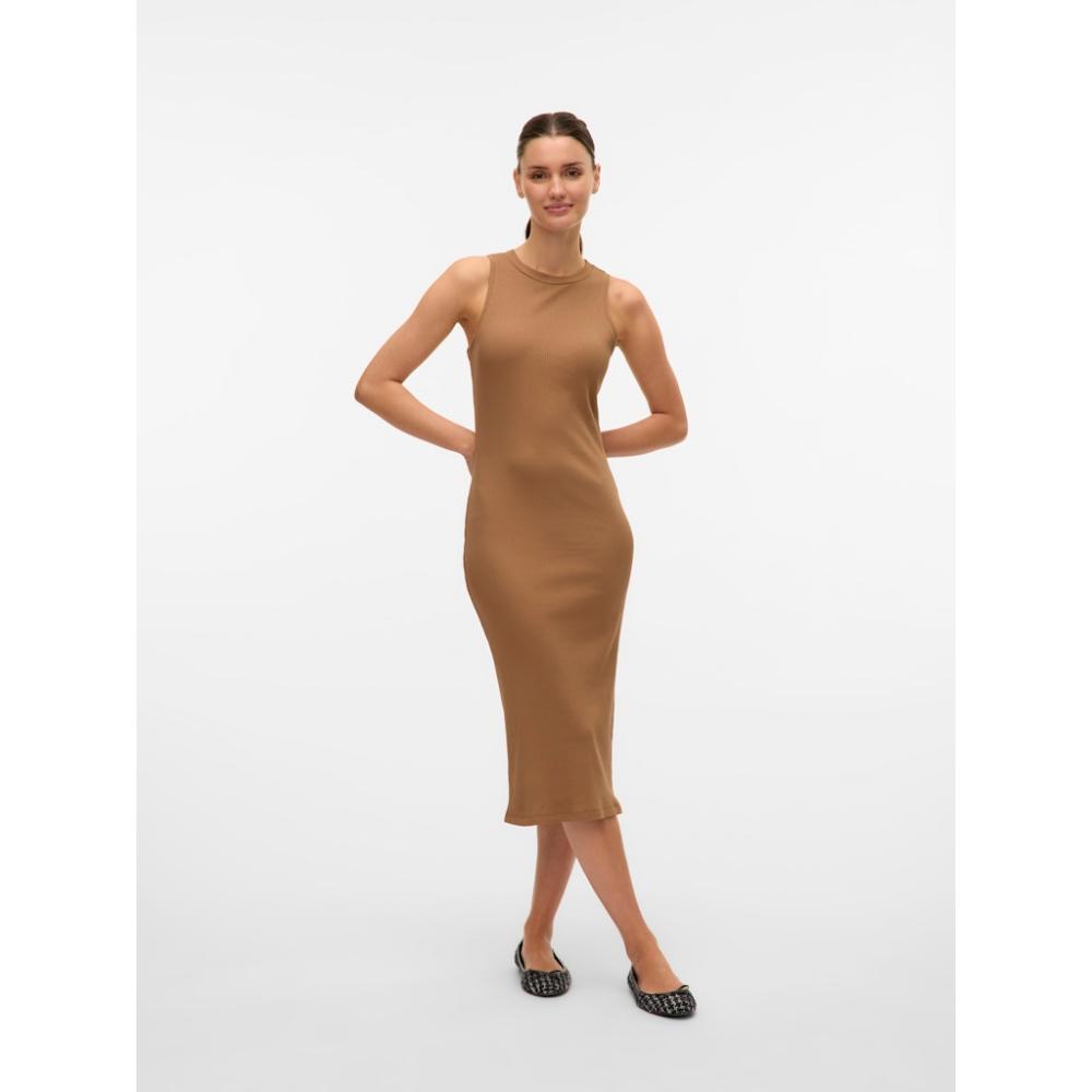 VMLAVENDER SL O-NECK CALF DRESS VMA NOOS 10230437