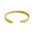 Effie Smiri handmade braid bracelet gold-platted brass - 1