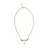Erifili women's short necklace antique gold 24k with gold plated brass  - 0