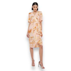 Φόρεμα κιμονό σε ροζ εμπριμέ ADRINA MIND MATTER 2023S366 - 9758