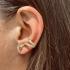 Stainless steel earrings "snake" - 1