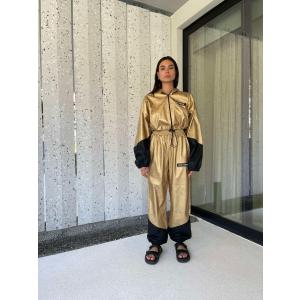 GOLD ECO-LEATHER JACKET INNA MANOLI  - 12492