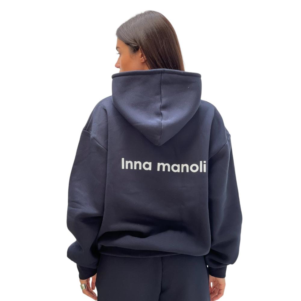 INNA MANOLI Cotton with fluff hoodie 12705