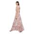 Μακρύ ροζ φλοράλ κρουαζέ φόρεμα LORENA MIND MATTER 2023S337 - 1