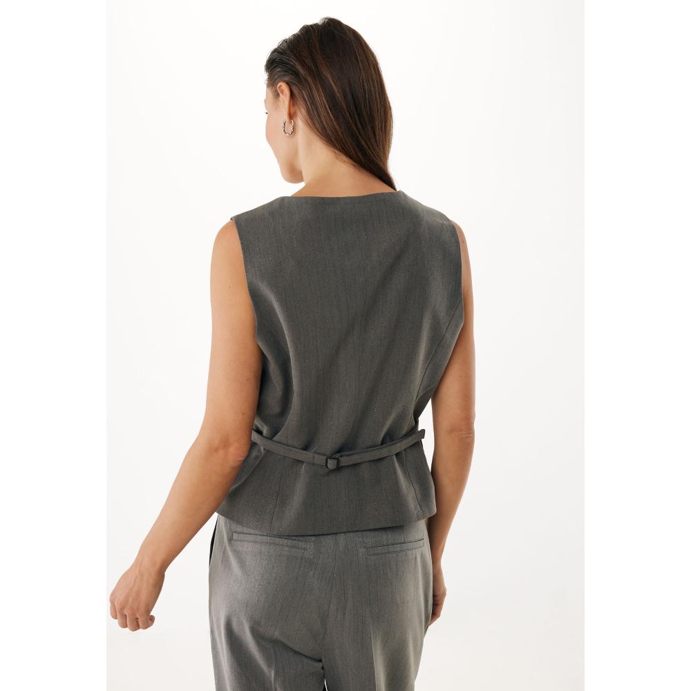 MEXX PINSTRIPE LUREX WAISTCOAT MF006001253W