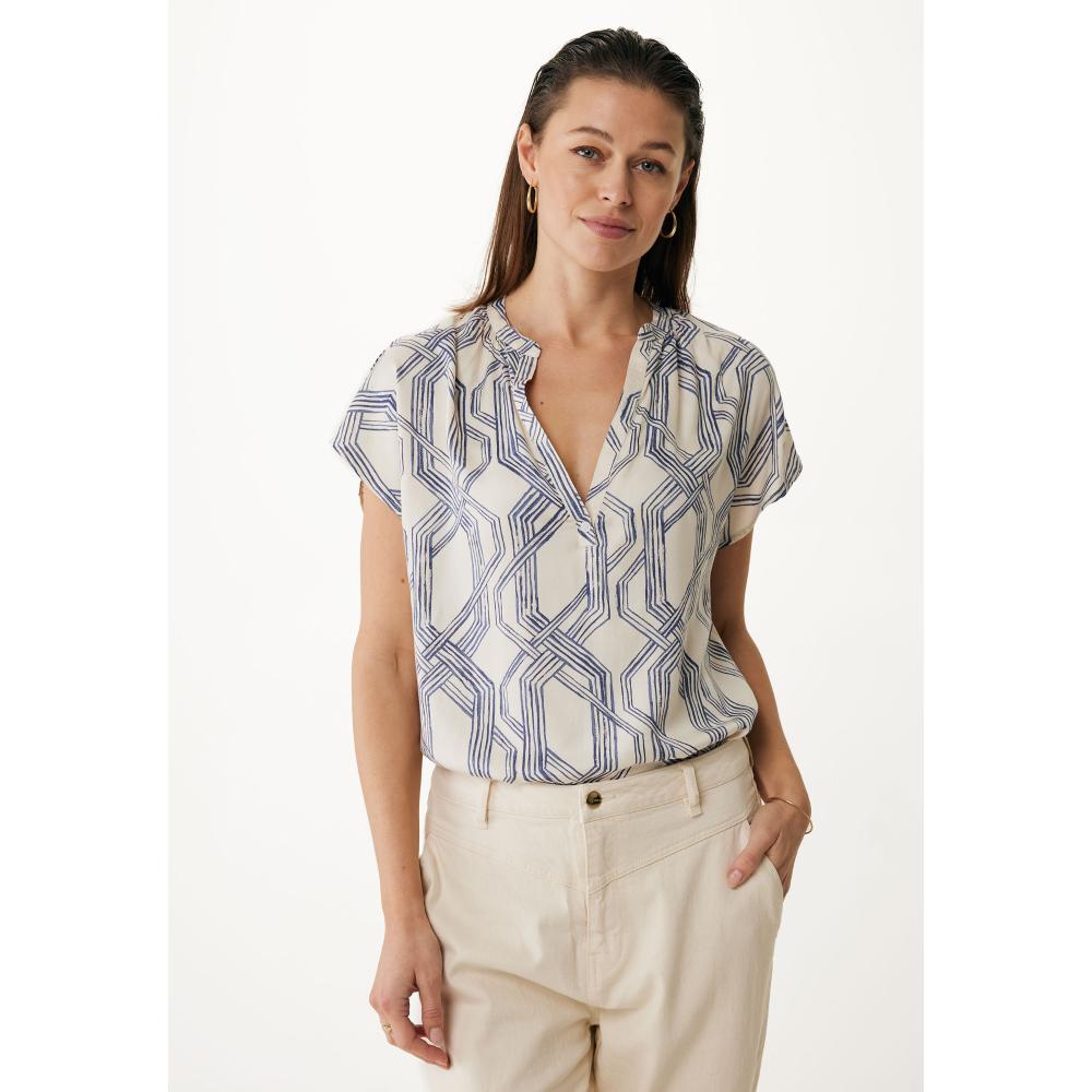 SWIRL CHAIN PRINT BLOUSE MEXX MF006103151W-01