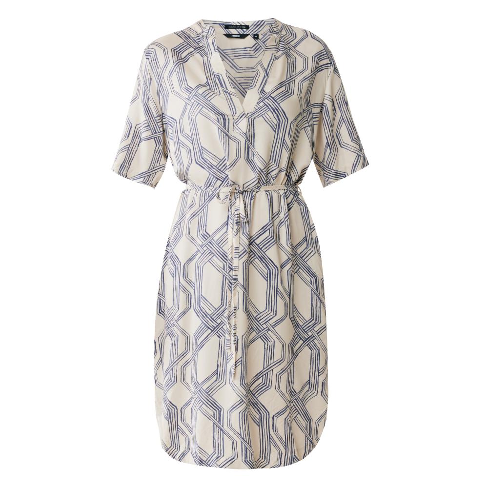 REGULAR SWIRL CHAIN PRINT DRESS MEXX MF006302051W-01