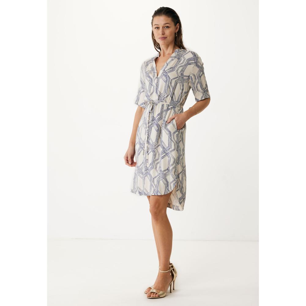 REGULAR SWIRL CHAIN PRINT DRESS MEXX MF006302051W-01