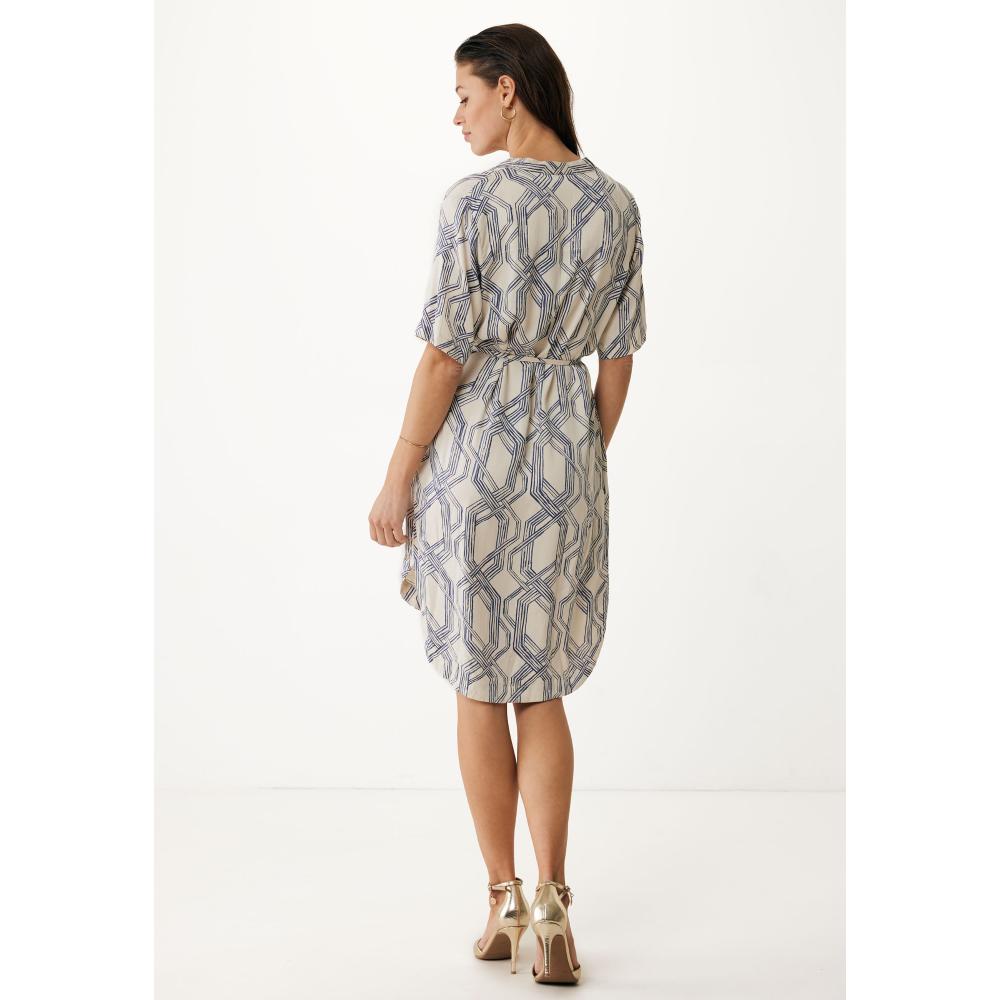 REGULAR SWIRL CHAIN PRINT DRESS MEXX MF006302051W-01