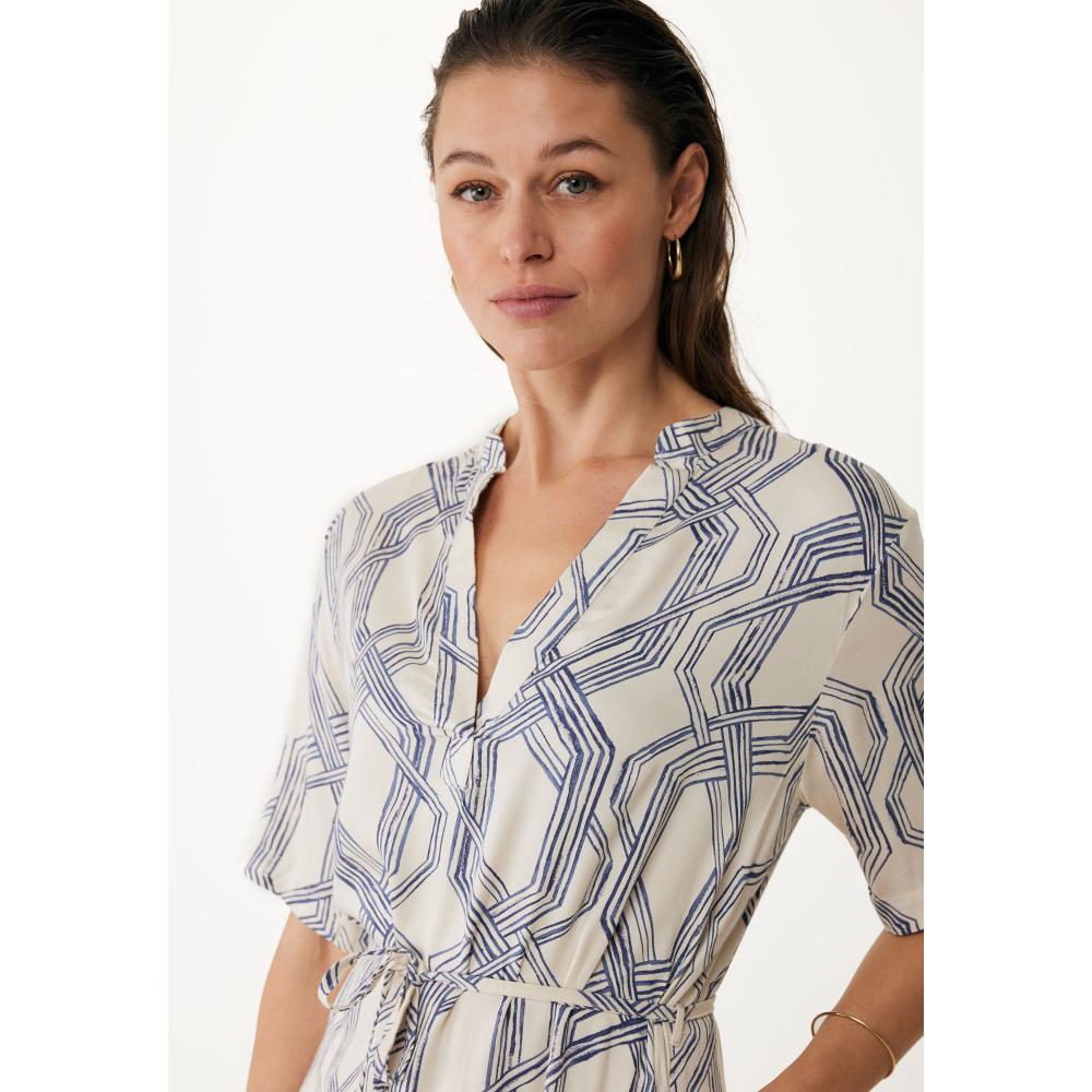 REGULAR SWIRL CHAIN PRINT DRESS MEXX MF006302051W-01