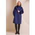 Wool-blend oversized blue coat SINA MIND MATTER - 1