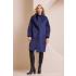 Wool-blend oversized blue coat SINA MIND MATTER - 0