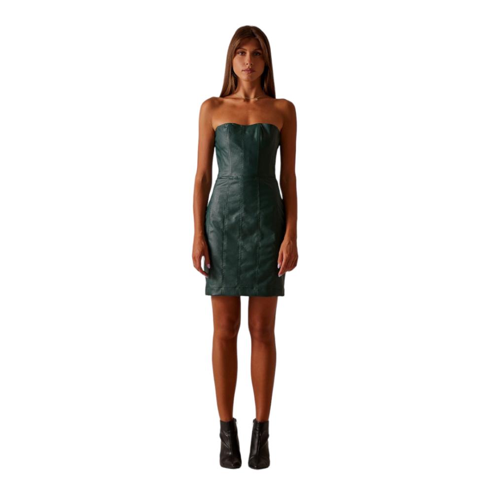 MIND MATTER KONDO Στράπλες φόρεμα δερματίνη 2022W016