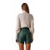 MIND MATTER SOMMER Asymmetric faux leather shorts 2022W022 - 1
