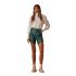 MIND MATTER SOMMER Asymmetric faux leather shorts 2022W022 - 0
