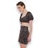 Mini skirt in dark floral KYLA MIND MATTER 2023S048 - 1