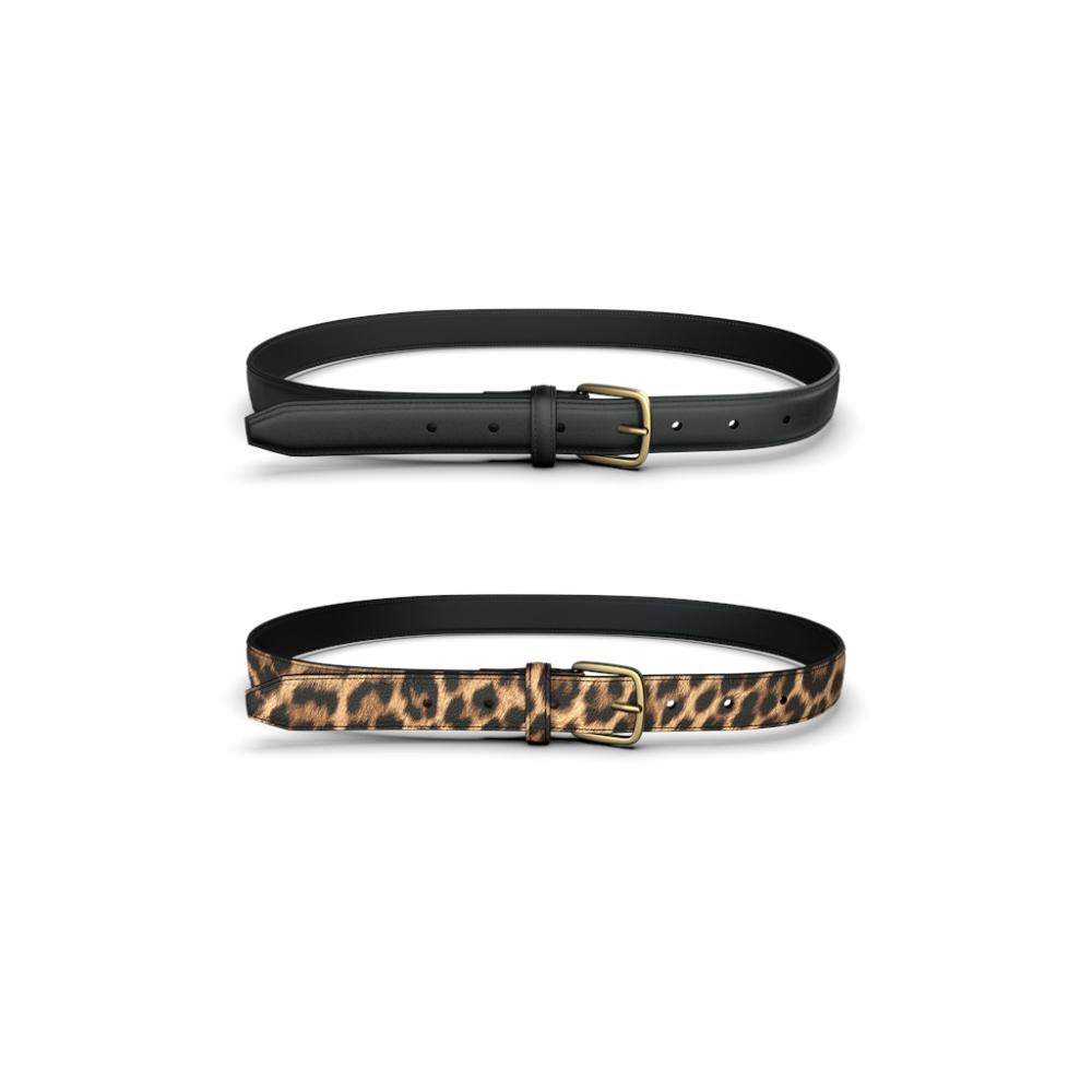 PCOLINE 2-PACK JEANS BELT NOOS PU 17154672