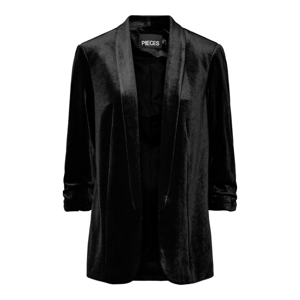 PCBOSELLA VELOUR 3/4 BLAZER 17162140