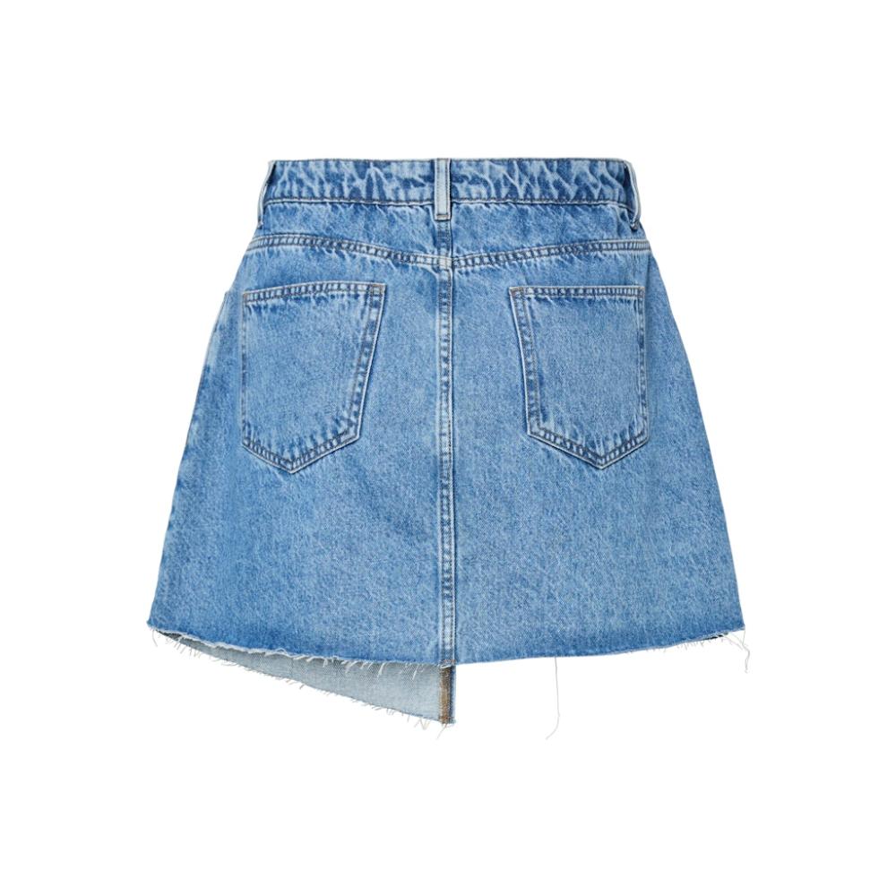 PCTASHA HW ASYMMETRIC DENIM SKIRT 17157254