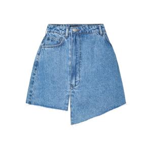 PCTASHA HW ASYMMETRIC DENIM SKIRT 17157254 - 18883