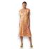 Printed orange calf dress HEART VERO MODA 10287519 - 2