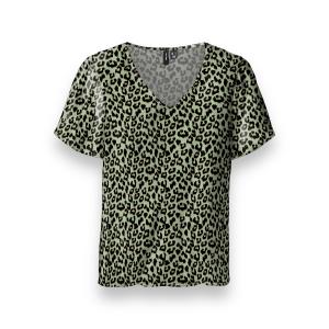 Printed V-neck blouse EASY VERO MODA 10286795 - 10113