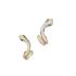 Stainless steel earrings "snake" - 0