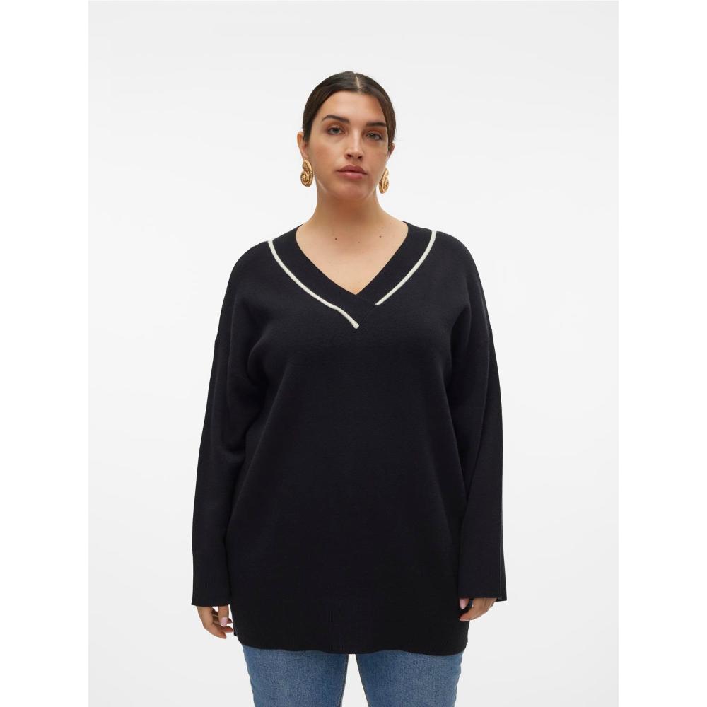 VMCSABA LS V-NECK LONG PULLOVER GA CURVE 10316174