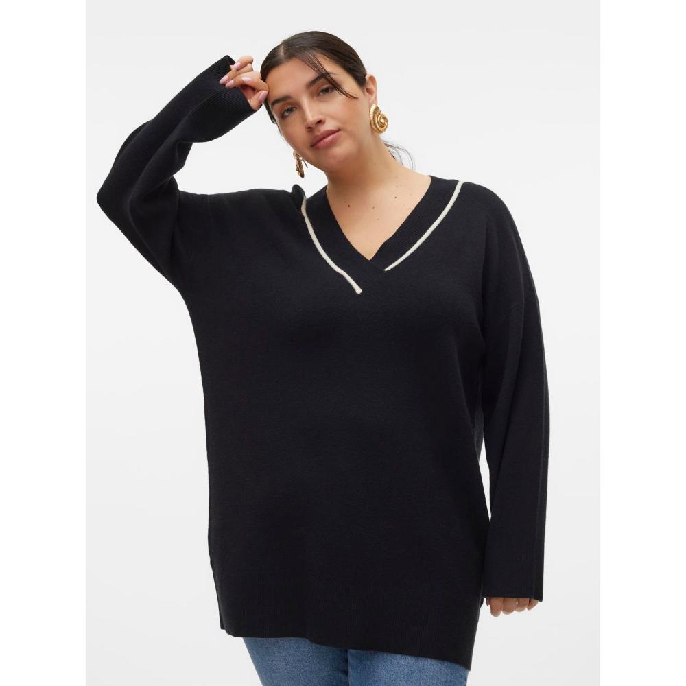 VMCSABA LS V-NECK LONG PULLOVER GA CURVE 10316174