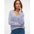 VMCREWLEFILE LS V-NECK BLOUSE NOOS 10233357 - 0