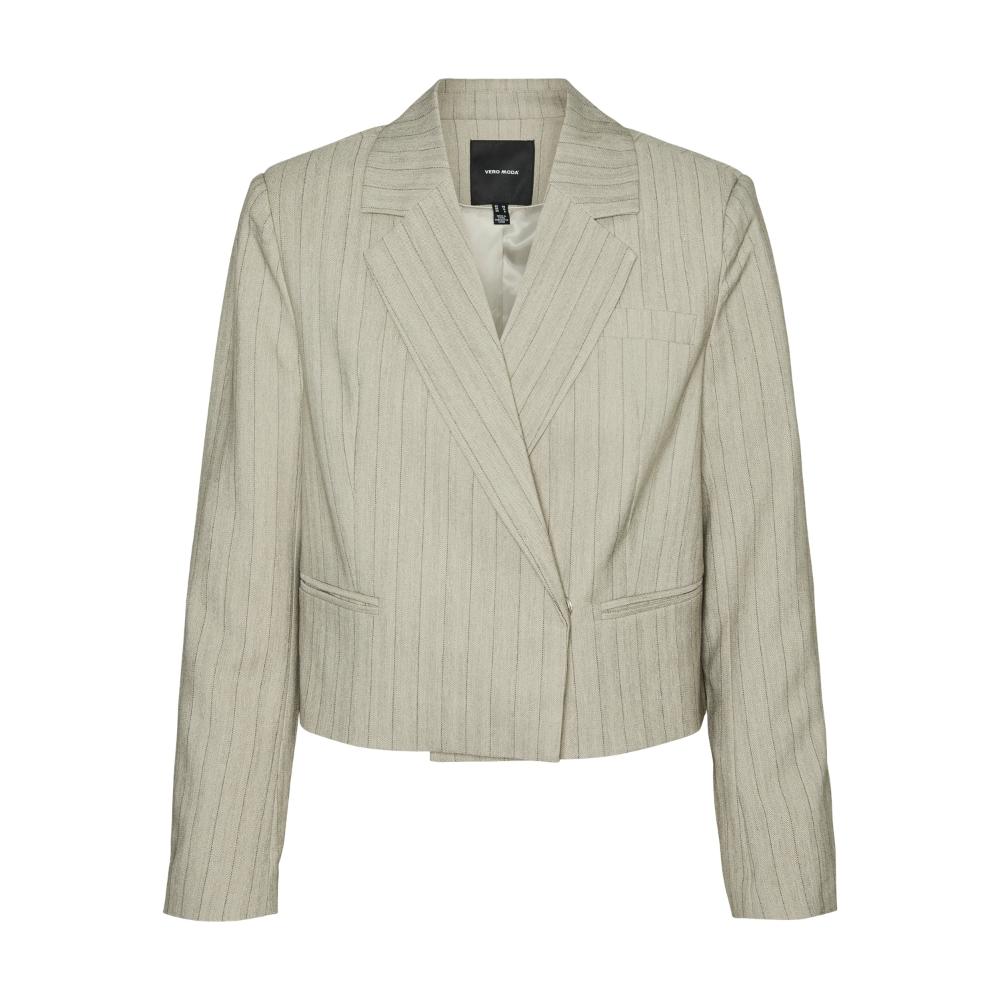 VMELI LS CROPPED HERRINGBONE BLAZER 10319629 