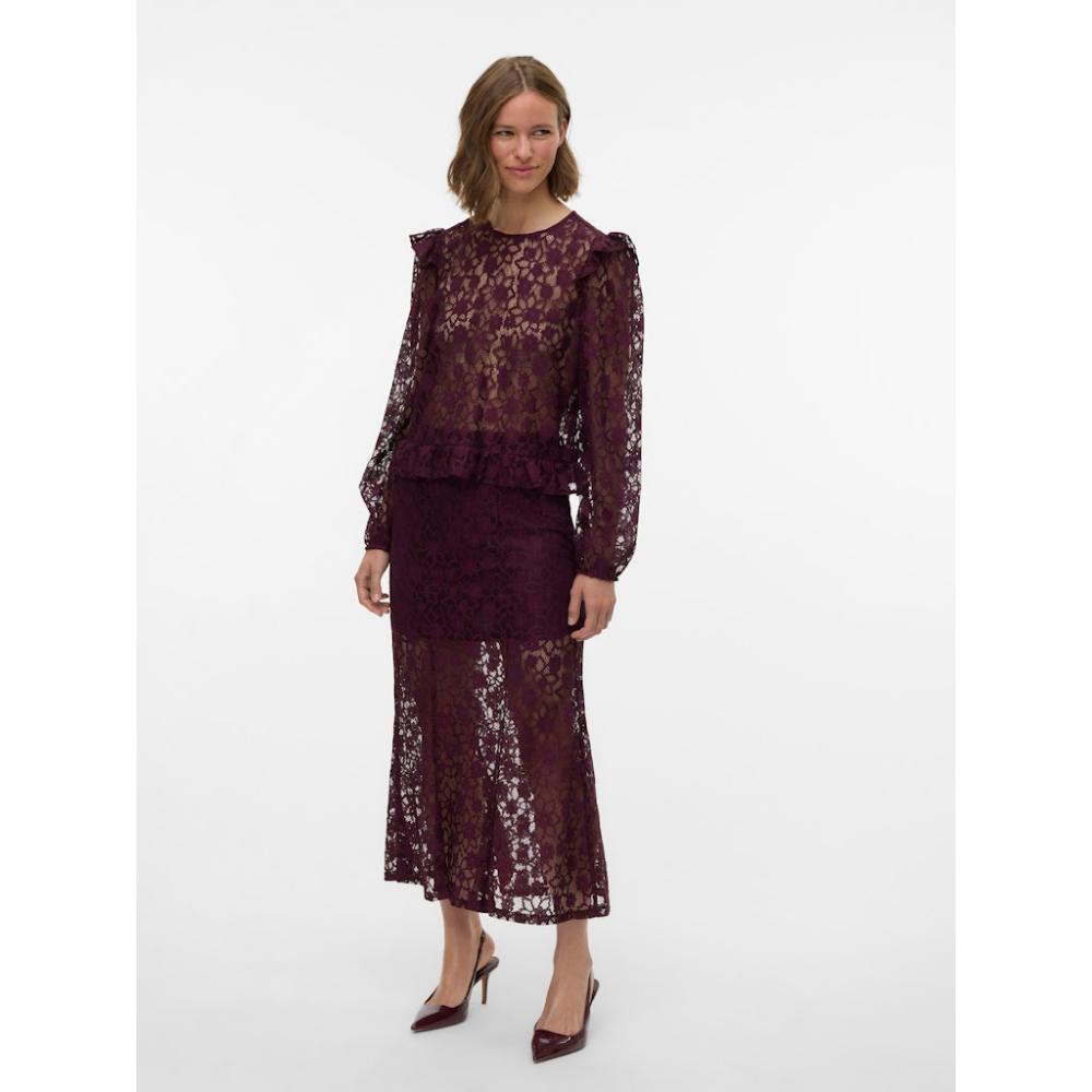 VMMETA LACE HW ANKLE SKIRT WVN GA 10335381