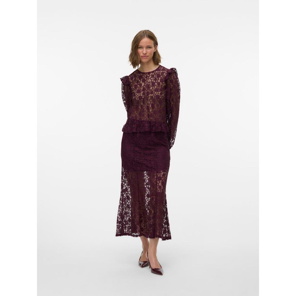 VMMETA LACE HW ANKLE SKIRT WVN GA 10335381