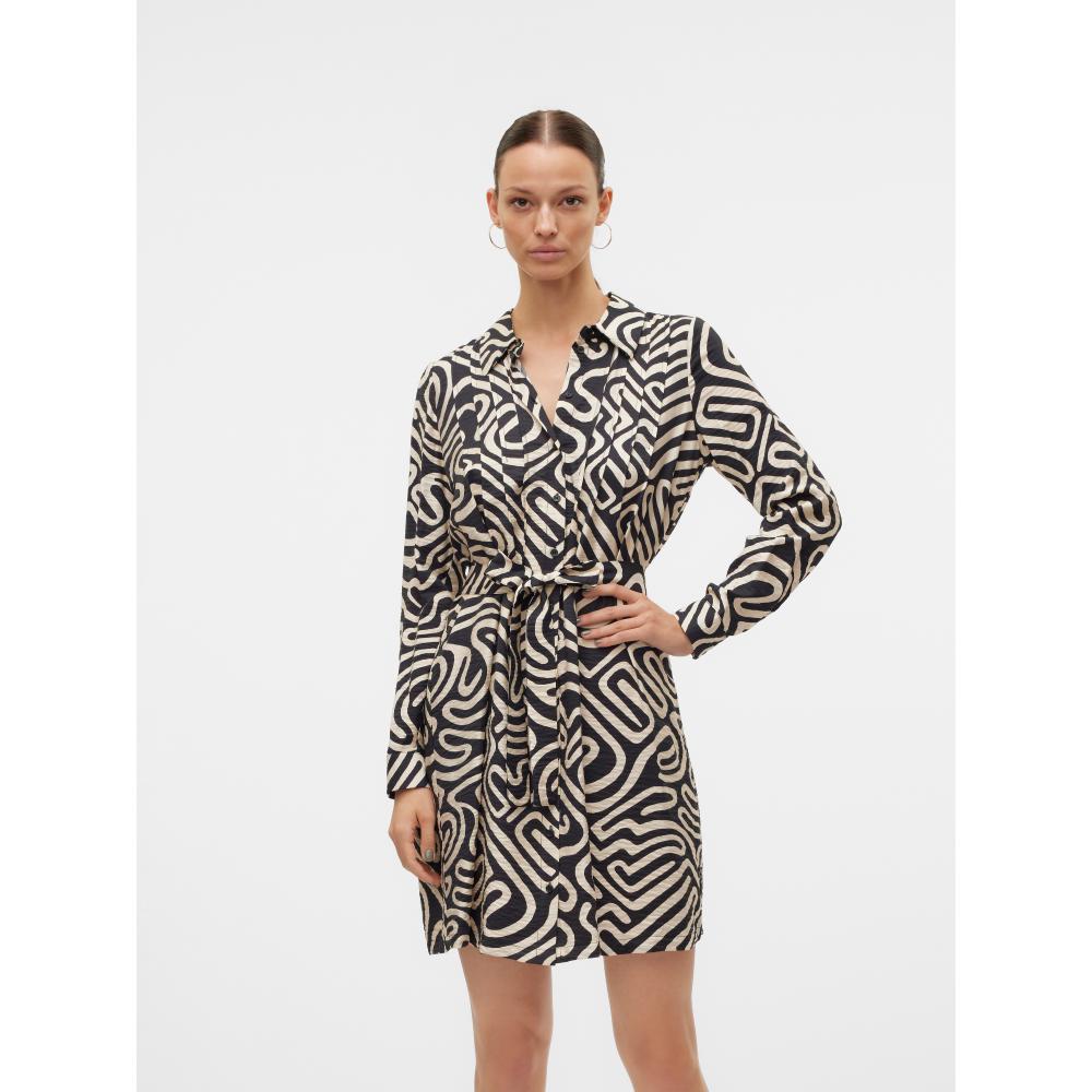 VMVIGDIS L/S ABK SHIRT DRESS WVN BTQ GA 10323268